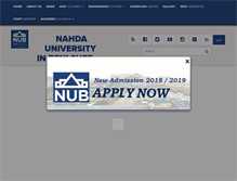 Tablet Screenshot of nahdauniversity.org